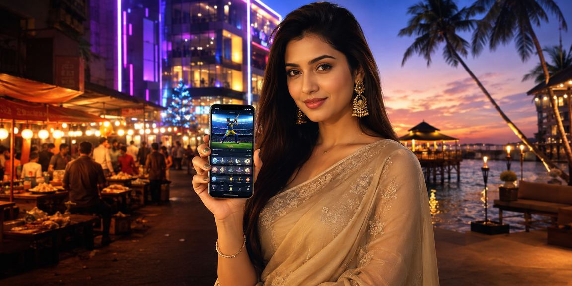 কুমিল্লার নাইট মার্কেটে রাতের আলোয় মোবাইলে স্পোর্টস বেটিং উপভোগ করছেন একজন তরুণ